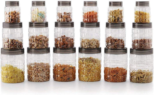 Clear Plastic Kitchen Canister Set 🍶✨